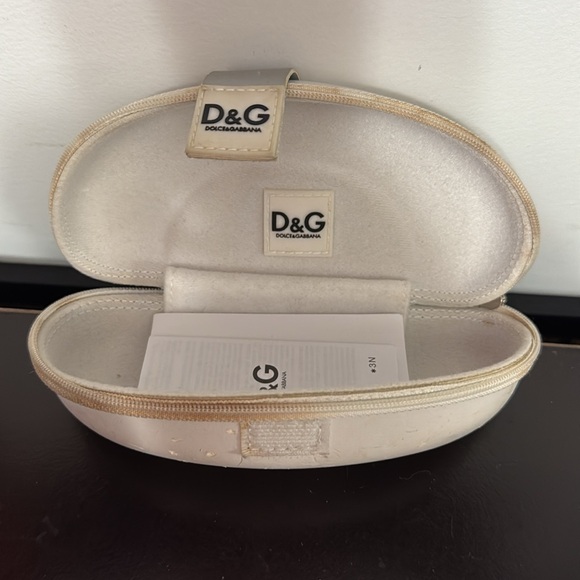 D&G White and Pink Sunglasses Y2K USED